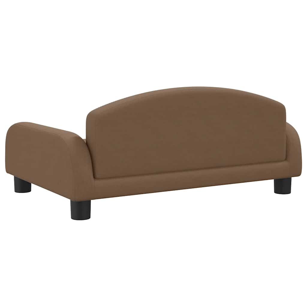 Pelíšek pro psy hnědý 70 x 45 x 30 cm textil