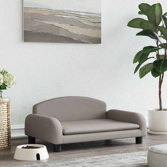 Pelíšek pro psy taupe 70 x 45 x 30 cm textil