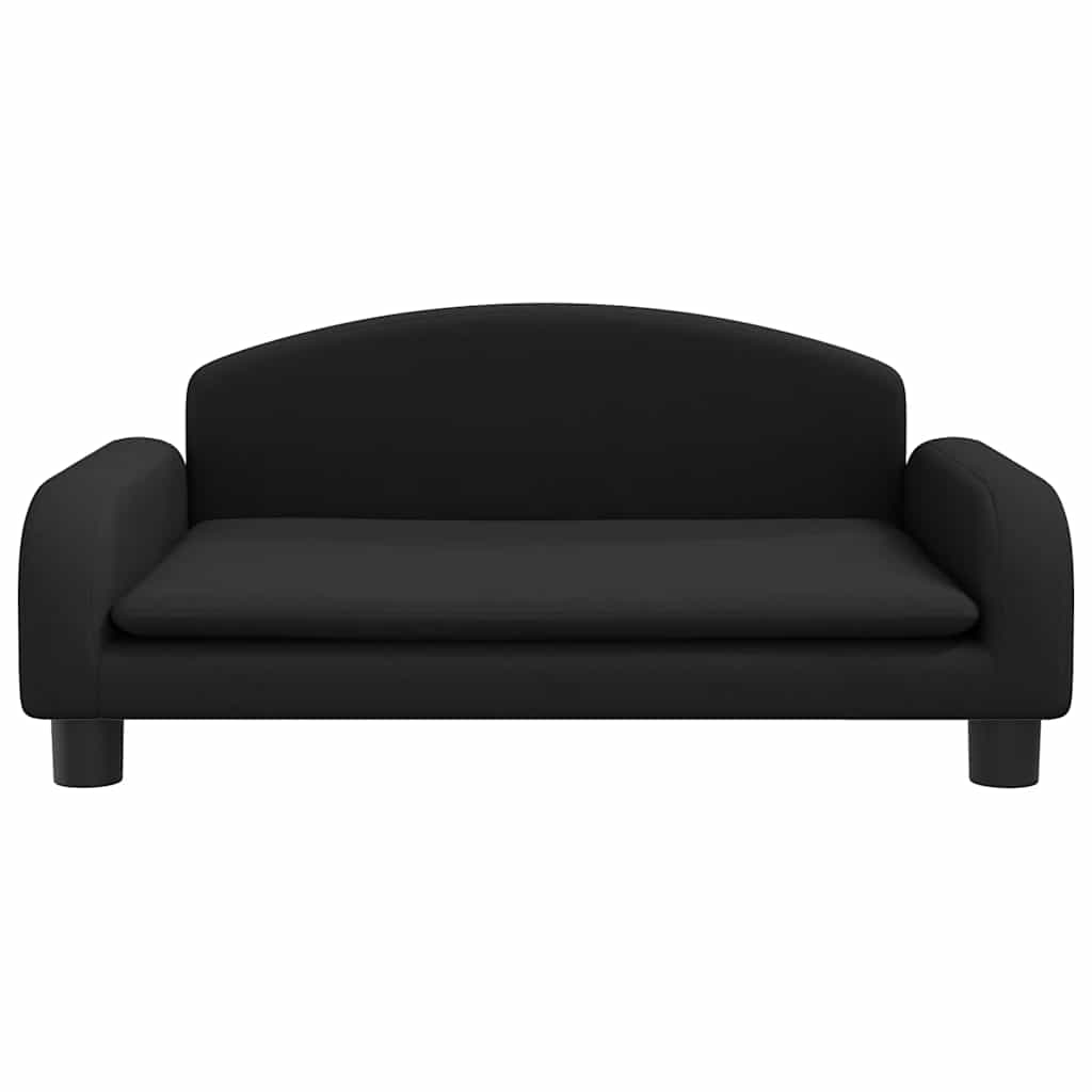 Pelíšek pro psy černý 70 x 45 x 30 cm textil