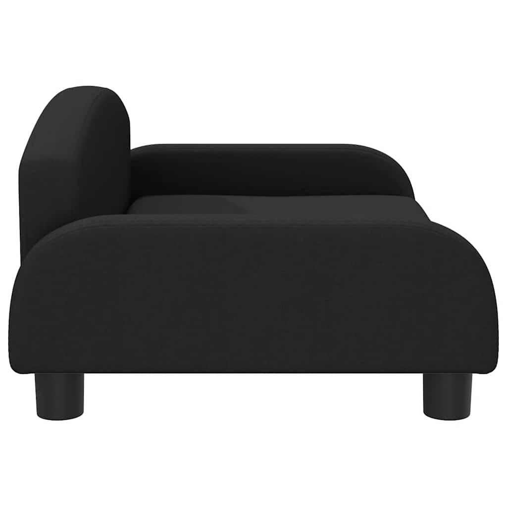 Pelíšek pro psy černý 70 x 45 x 30 cm textil