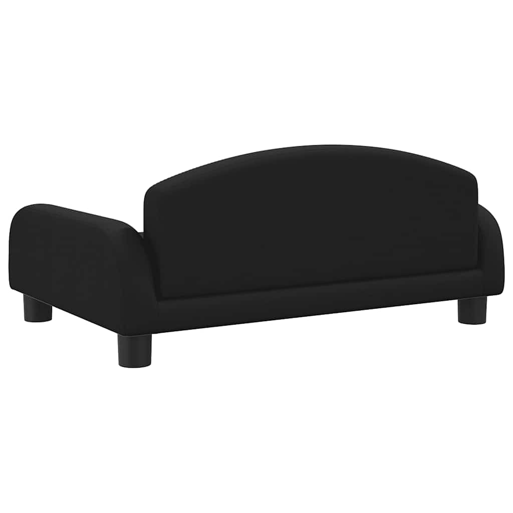 Pelíšek pro psy černý 70 x 45 x 30 cm textil
