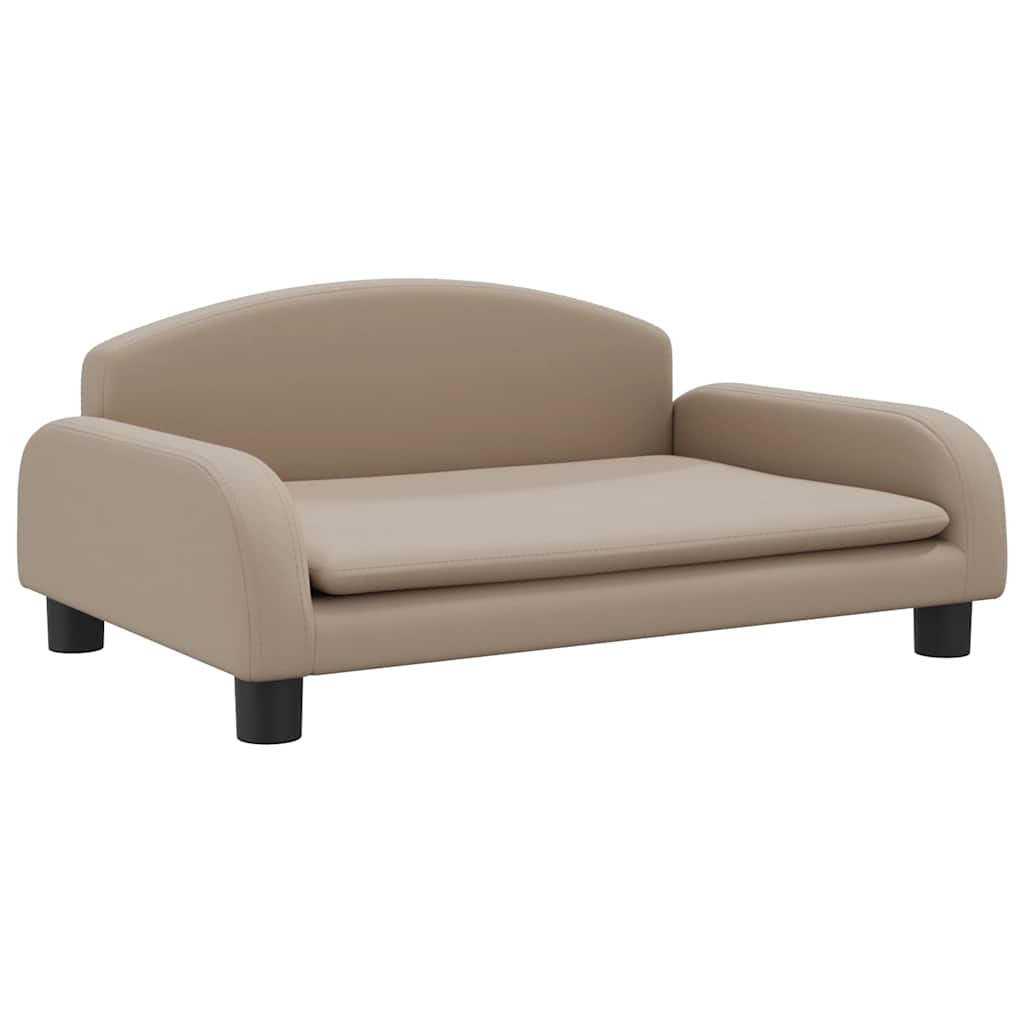 Pelíšek pro psy cappuccino 70 x 45 x 30 cm umělá kůže