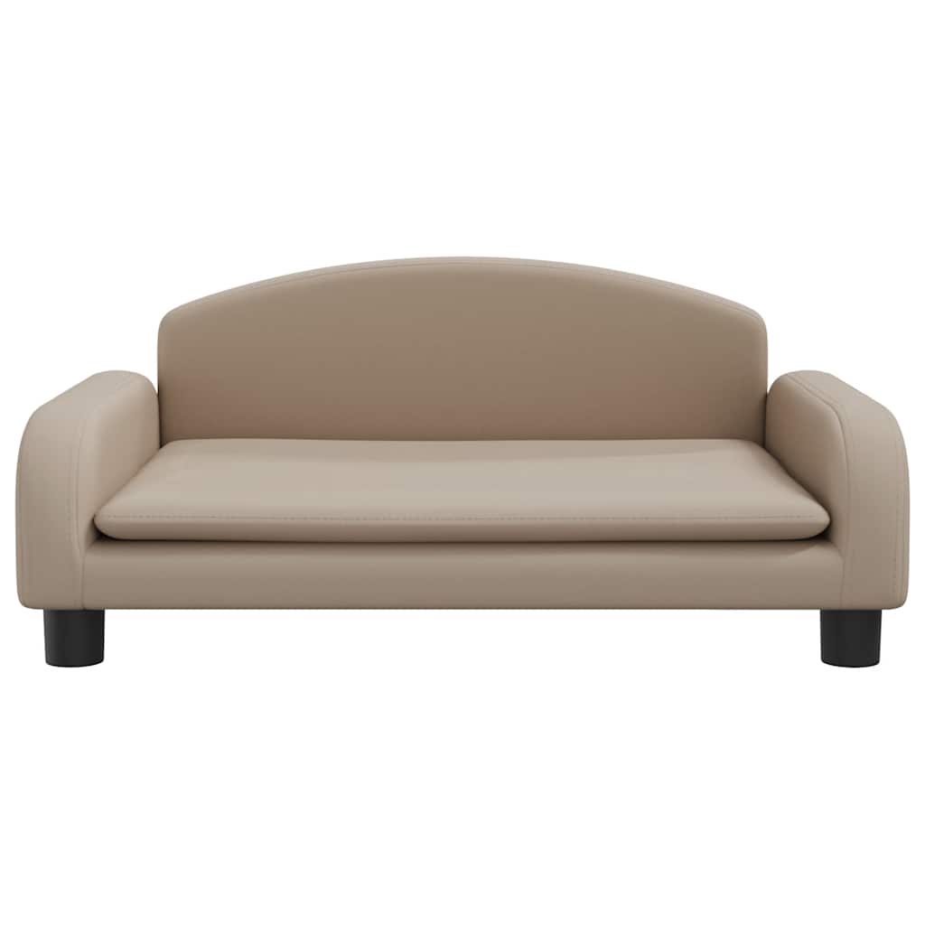 Pelíšek pro psy cappuccino 70 x 45 x 30 cm umělá kůže