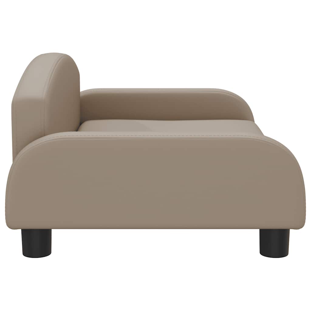 Pelíšek pro psy cappuccino 70 x 45 x 30 cm umělá kůže