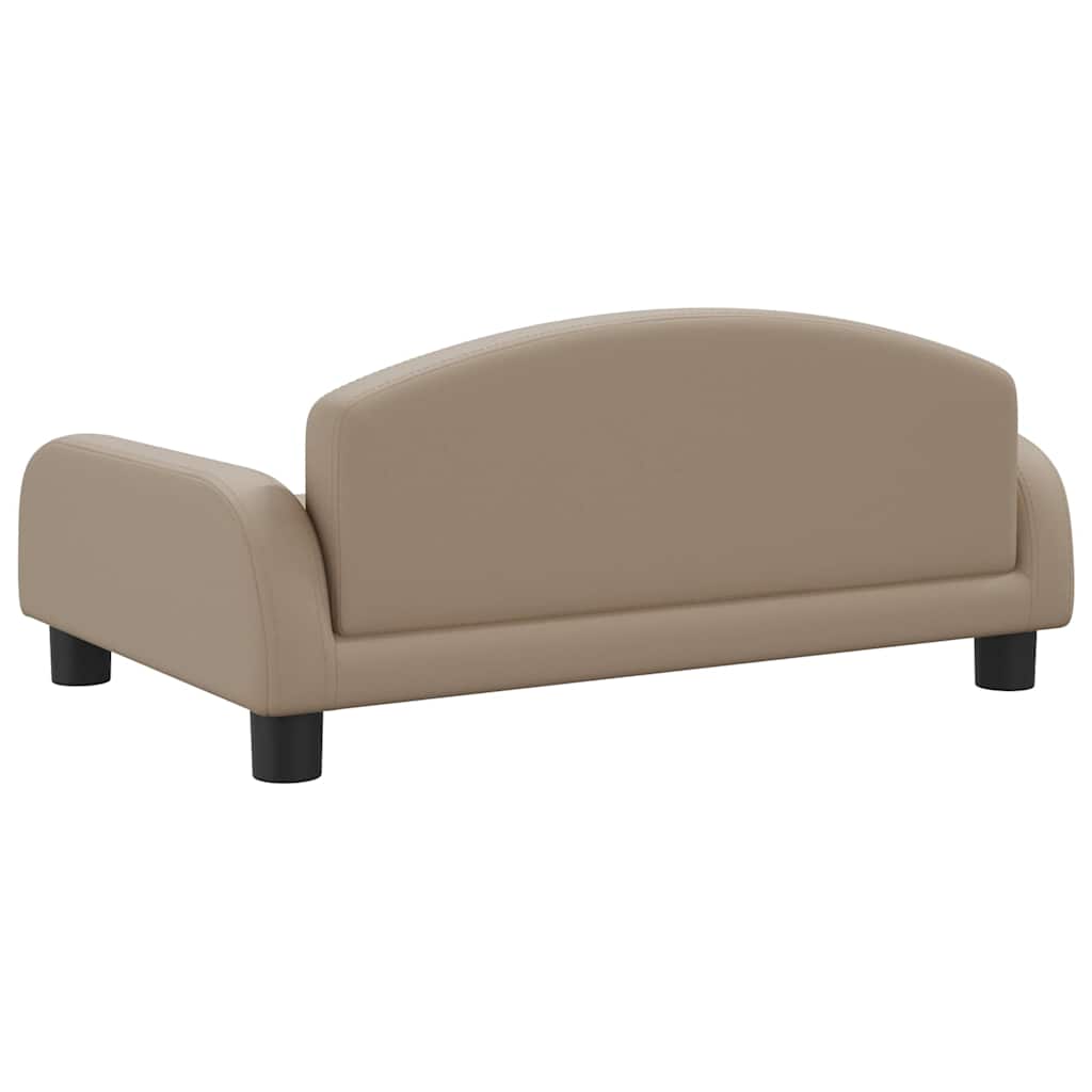 Pelíšek pro psy cappuccino 70 x 45 x 30 cm umělá kůže