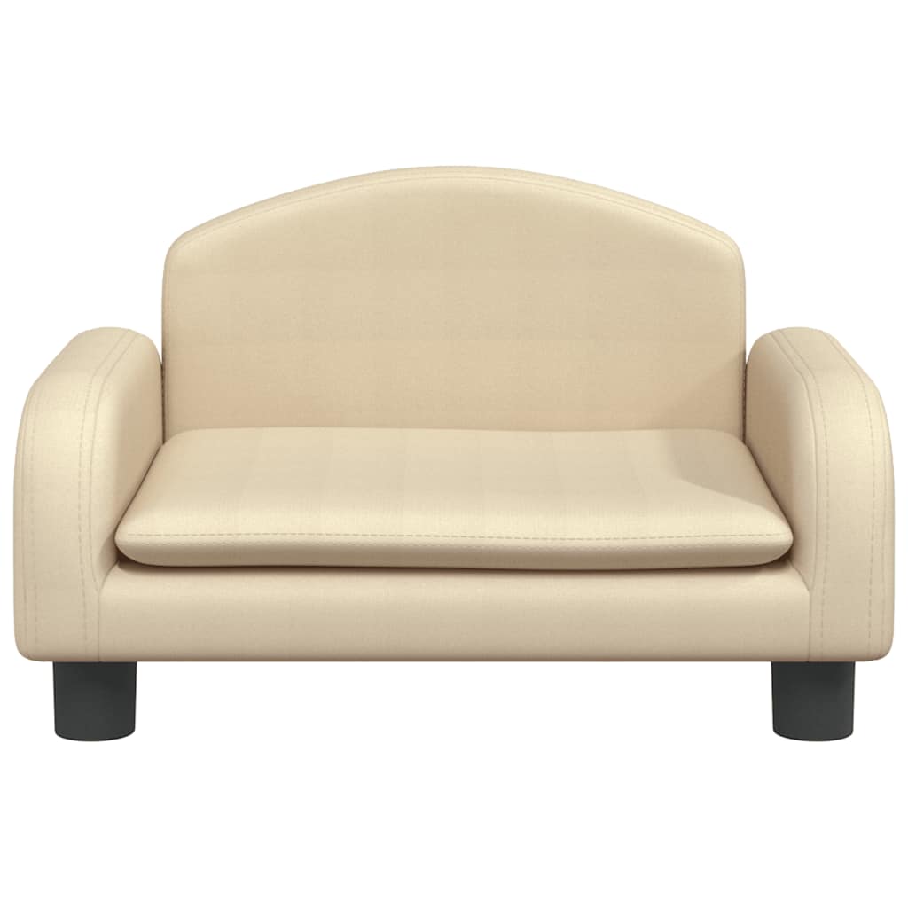 Pelíšek pro psy krémový 50 x 40 x 30 cm textil