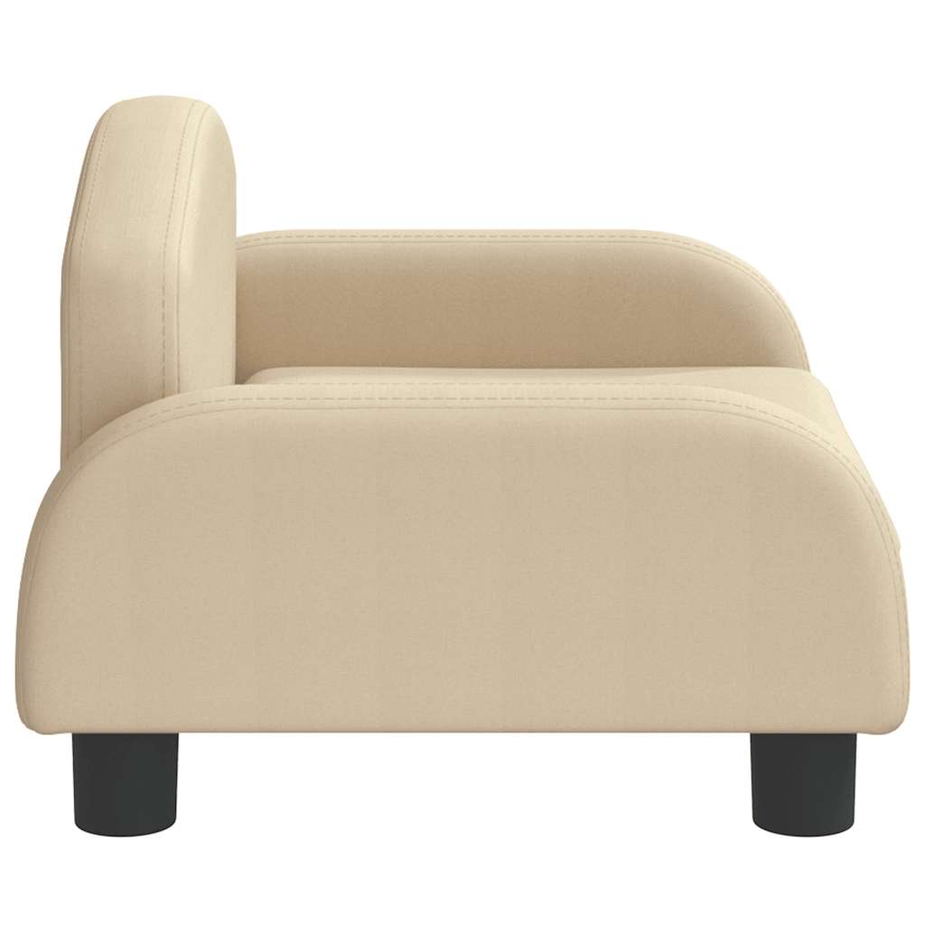 Pelíšek pro psy krémový 50 x 40 x 30 cm textil