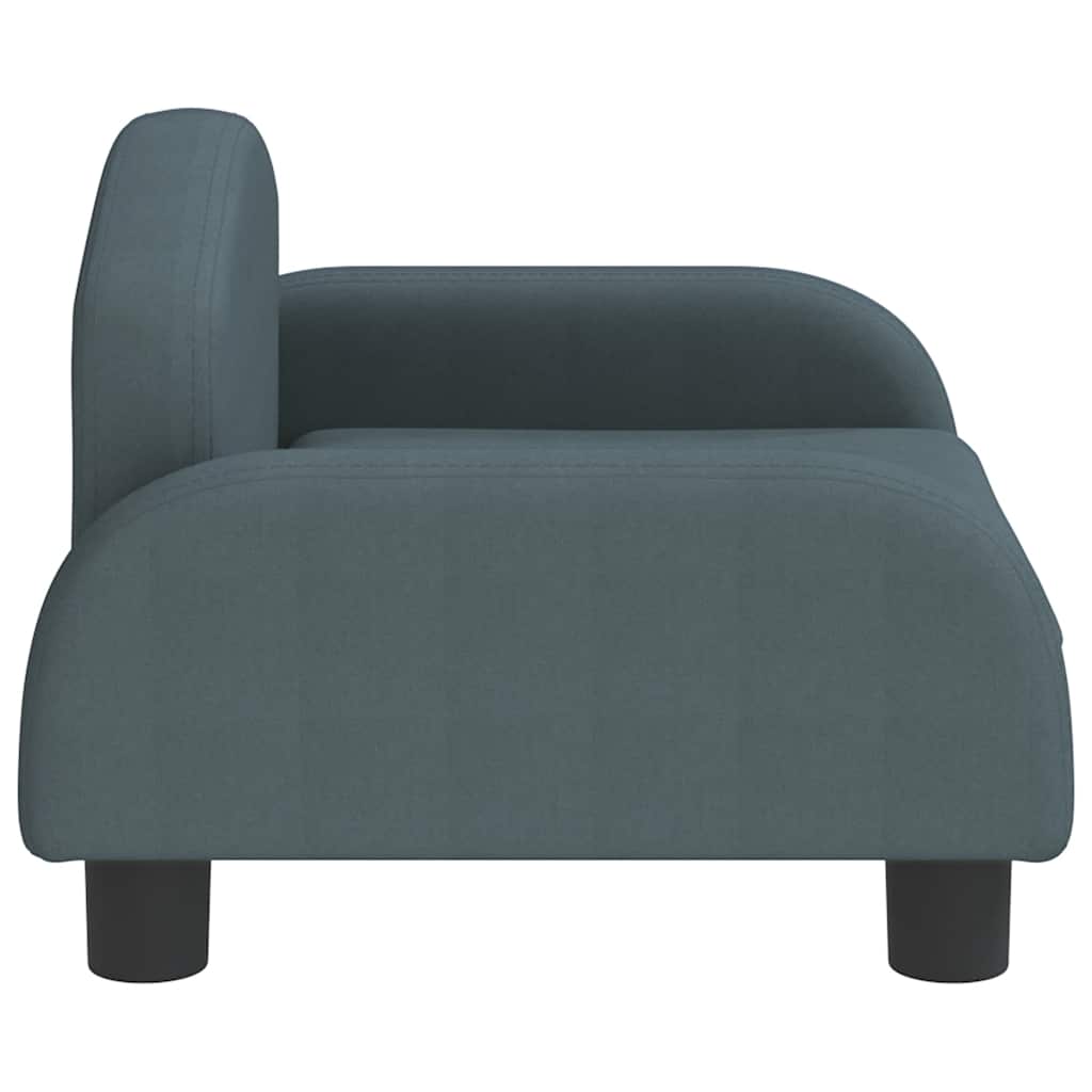 Pelíšek pro psy tmavě šedý 50 x 40 x 30 cm textil