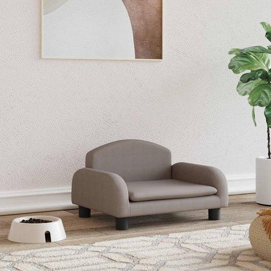 Pelíšek pro psy taupe 50 x 40 x 30 cm textil