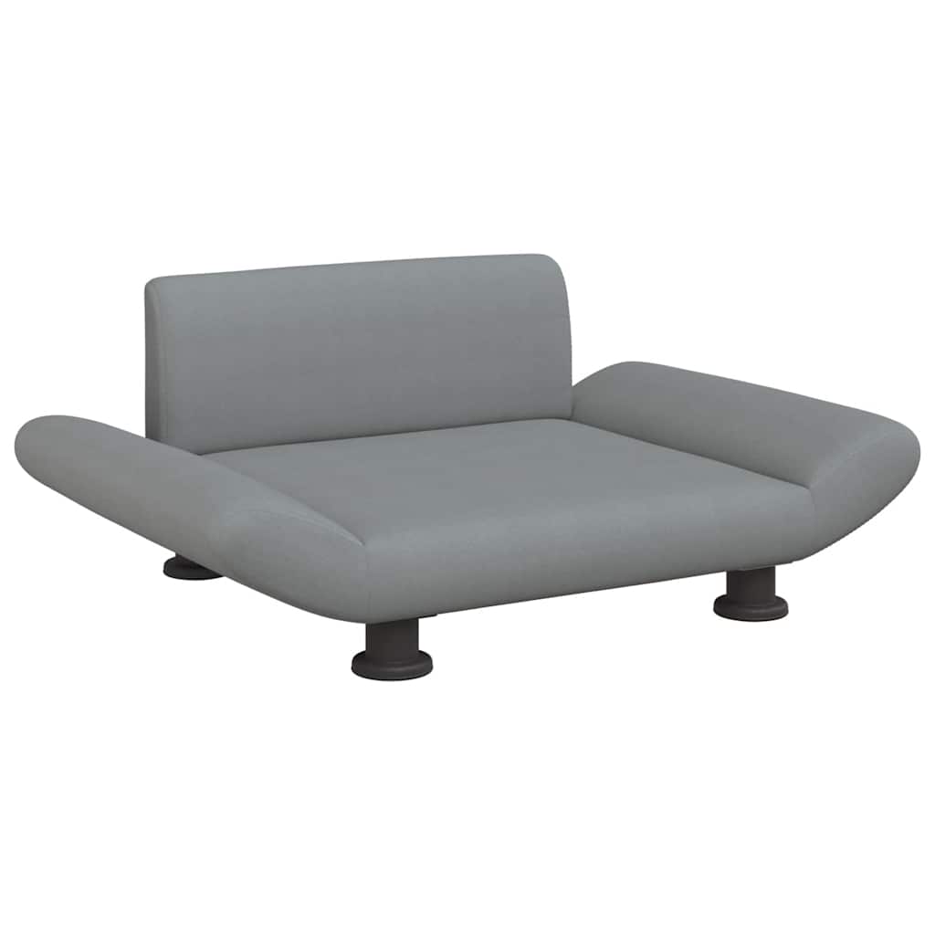 Pelíšek pro psy světle šedý 70 x 45 x 28 cm textil