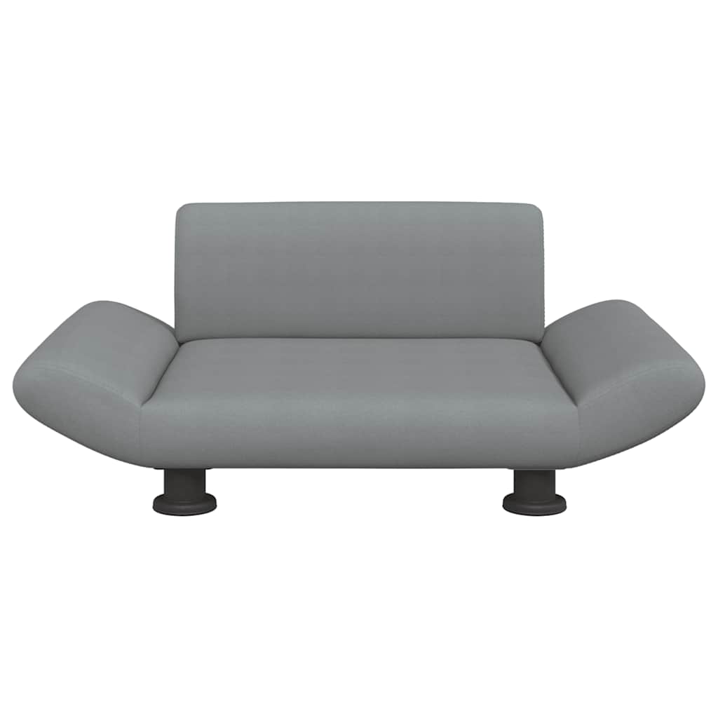 Pelíšek pro psy světle šedý 70 x 45 x 28 cm textil