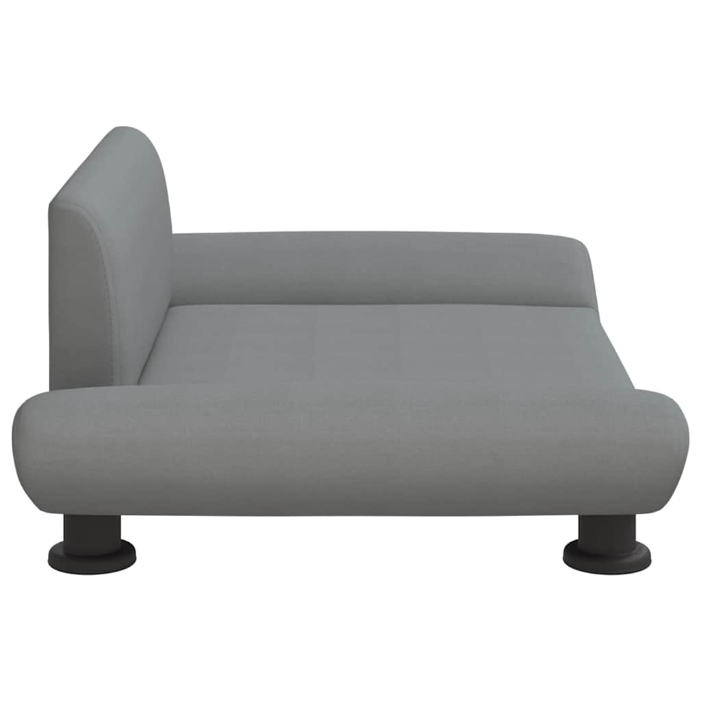 Pelíšek pro psy světle šedý 70 x 45 x 28 cm textil