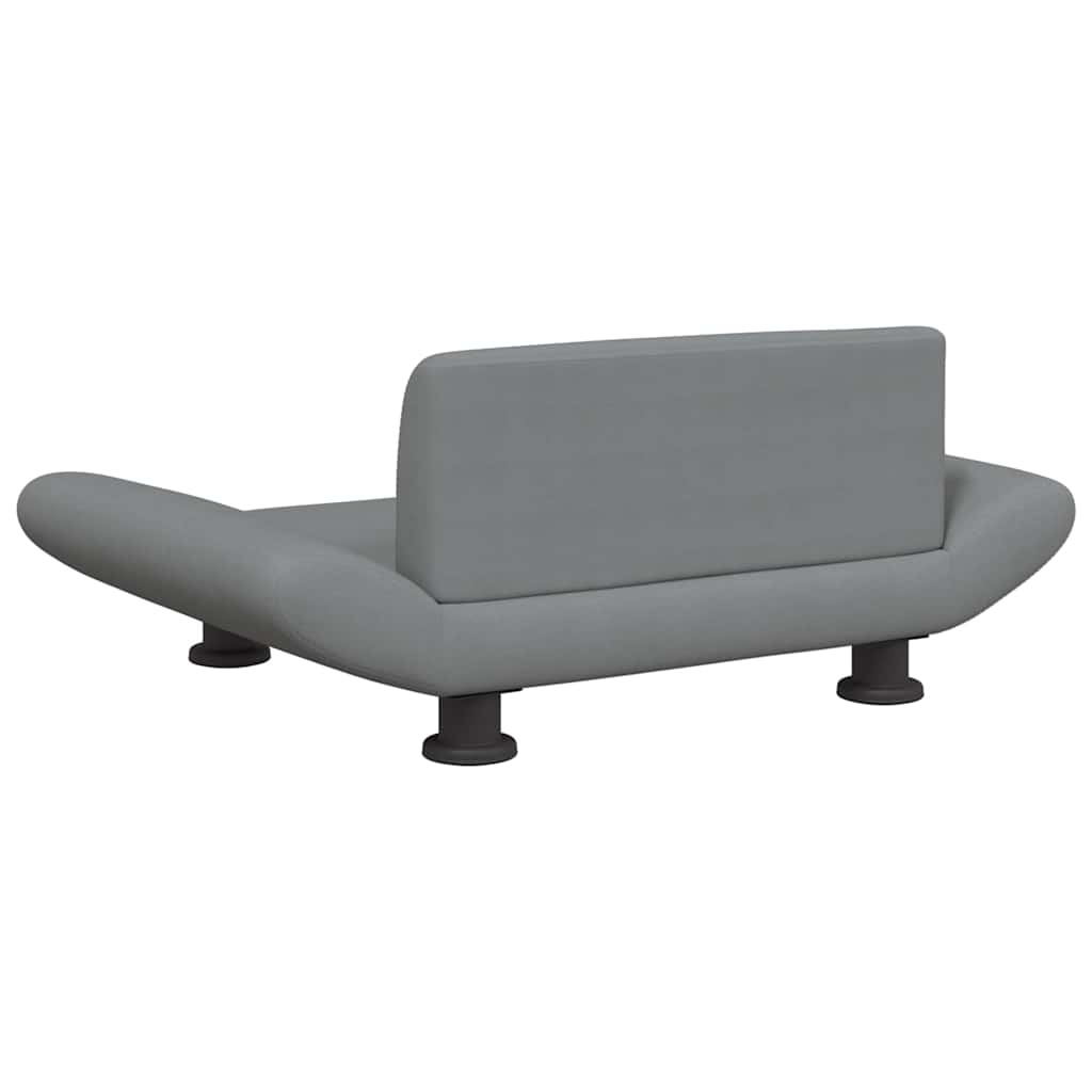 Pelíšek pro psy světle šedý 70 x 45 x 28 cm textil