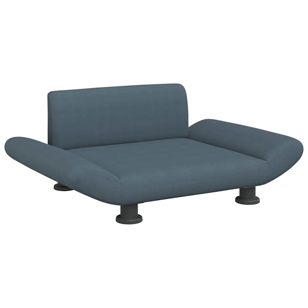Pelíšek pro psy tmavě šedý 70 x 45 x 28 cm textil