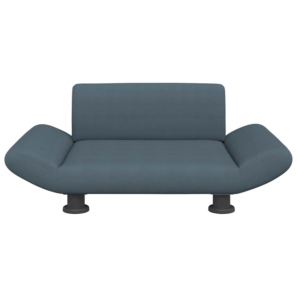 Pelíšek pro psy tmavě šedý 70 x 45 x 28 cm textil
