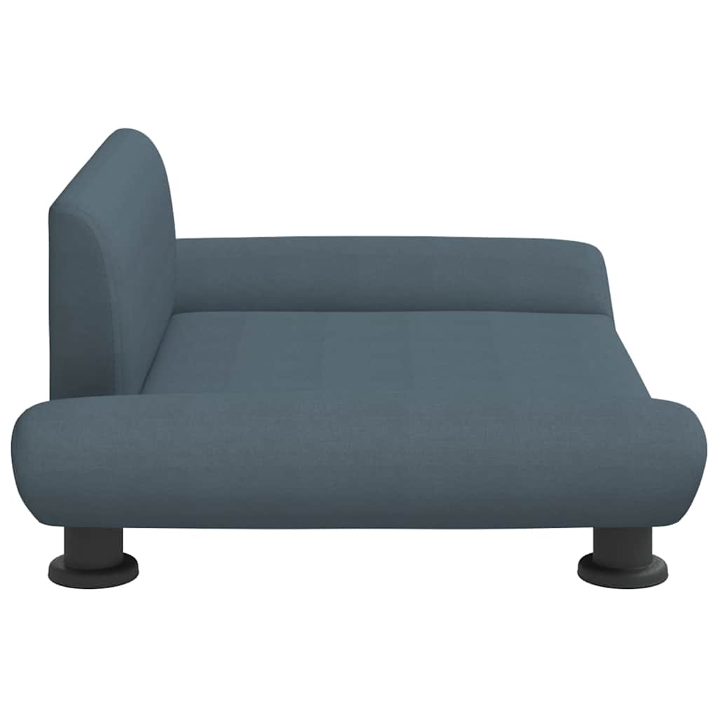 Pelíšek pro psy tmavě šedý 70 x 45 x 28 cm textil