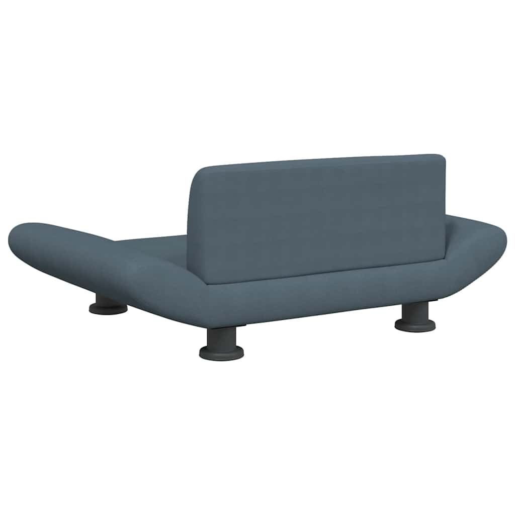 Pelíšek pro psy tmavě šedý 70 x 45 x 28 cm textil