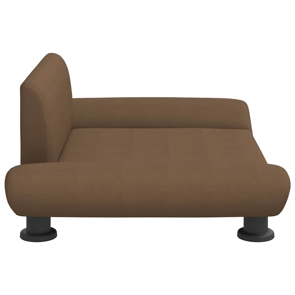 Pelíšek pro psy hnědý 70 x 45 x 28 cm textil