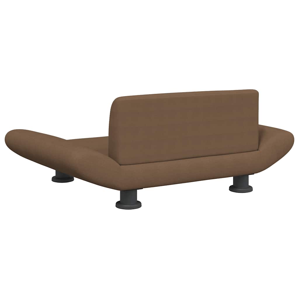 Pelíšek pro psy hnědý 70 x 45 x 28 cm textil