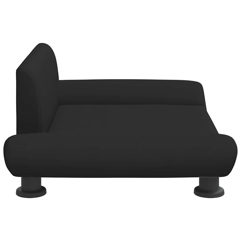 Pelíšek pro psy černý 70 x 45 x 28 cm textil