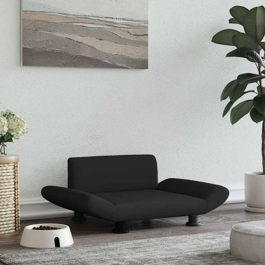 Pelíšek pro psy černý 70 x 45 x 28 cm textil
