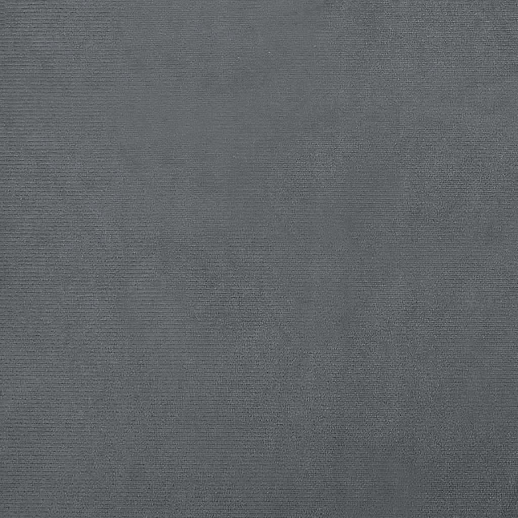 Pelíšek pro psy tmavě šedý 100 x 50 x 21 cm samet