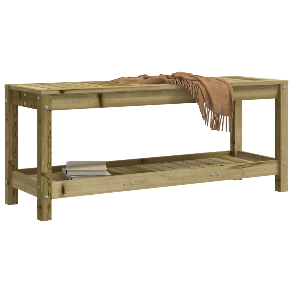 Zahradní lavice 108 x 35 x 45 cm impregnované borové dřevo
