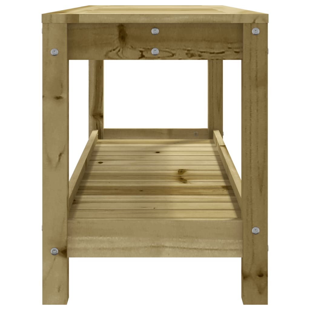 Zahradní lavice 108 x 35 x 45 cm impregnované borové dřevo