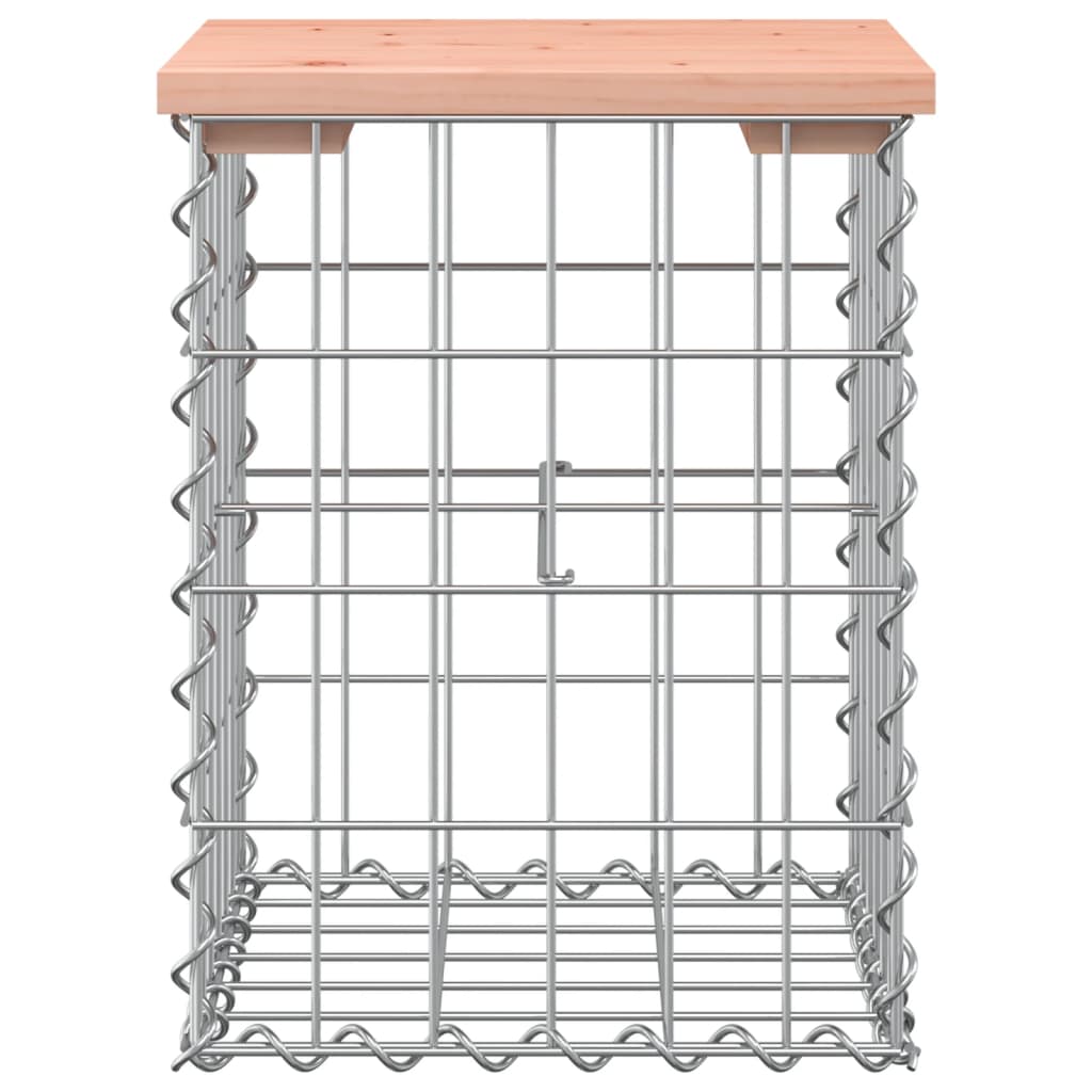 Zahradní lavice gabionový design 33x31x42 cm masivní douglaska