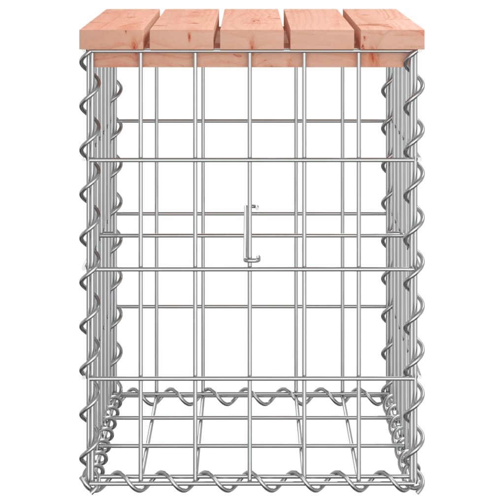 Zahradní lavice gabionový design 33x31x42 cm masivní douglaska