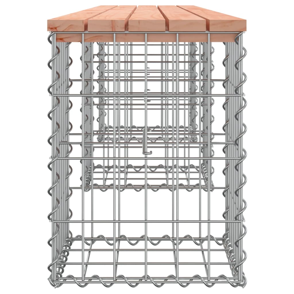 Zahradní lavice gabionový design 203x31x42 cm masivní douglaska