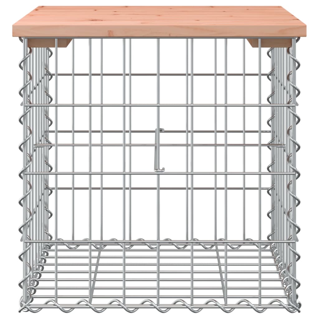 Zahradní lavice gabionový design 43x44x42 cm masivní douglaska