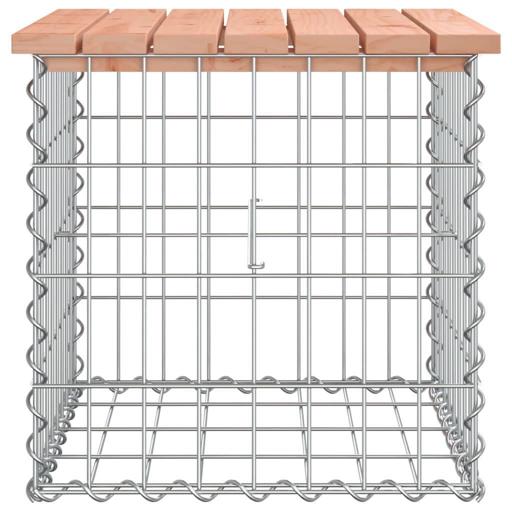 Zahradní lavice gabionový design 43x44x42 cm masivní douglaska