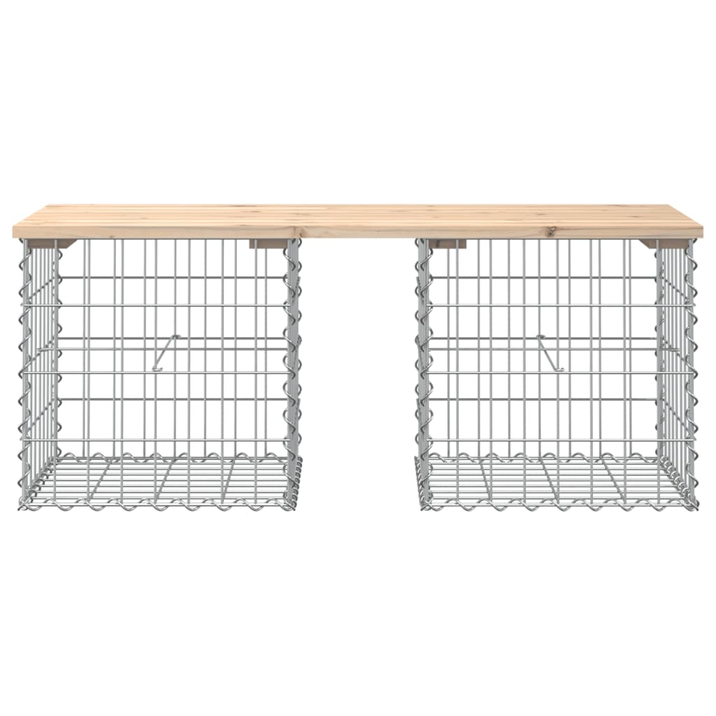 Zahradní lavice gabionový design 103x44x42 cm masivní borovice