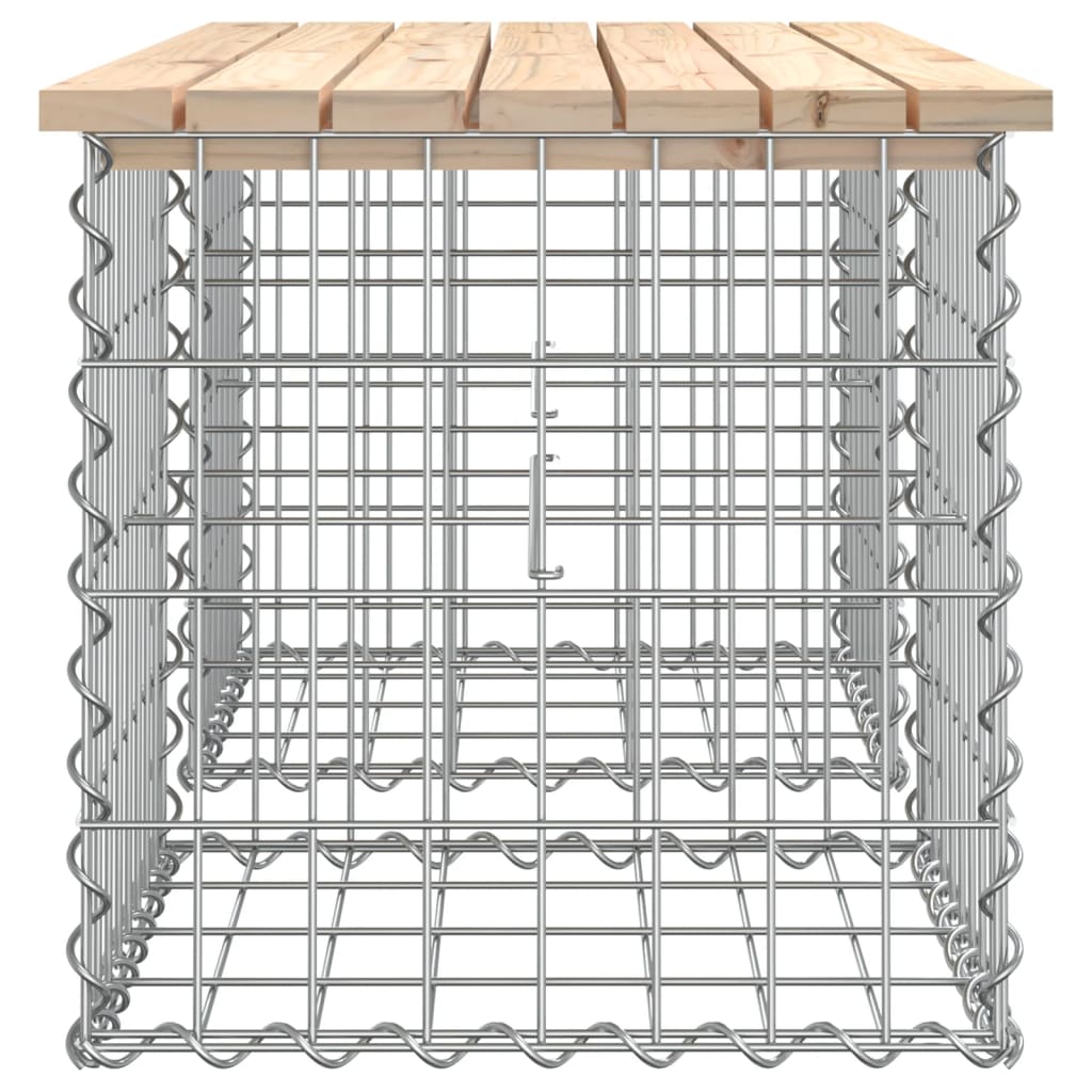 Zahradní lavice gabionový design 103x44x42 cm masivní borovice