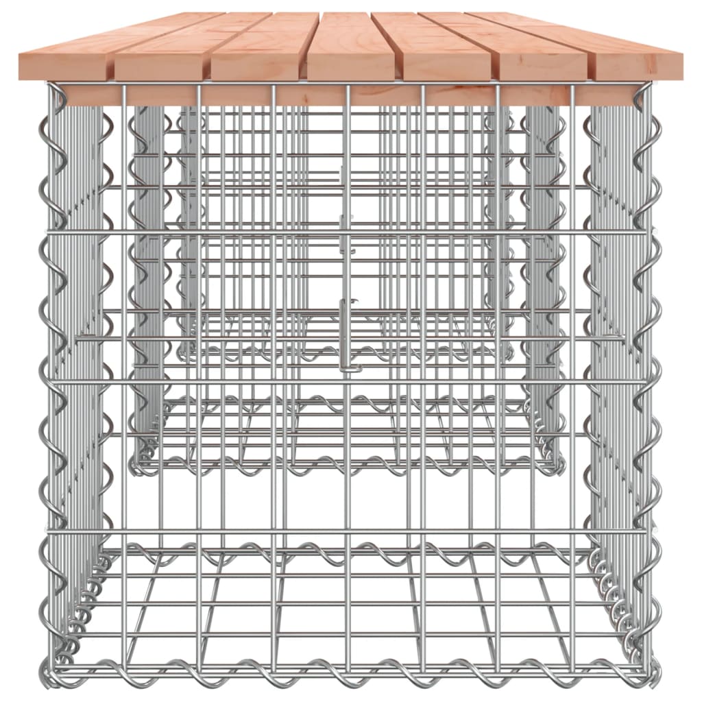 Zahradní lavice gabionový design 203x44x42 cm masivní douglaska