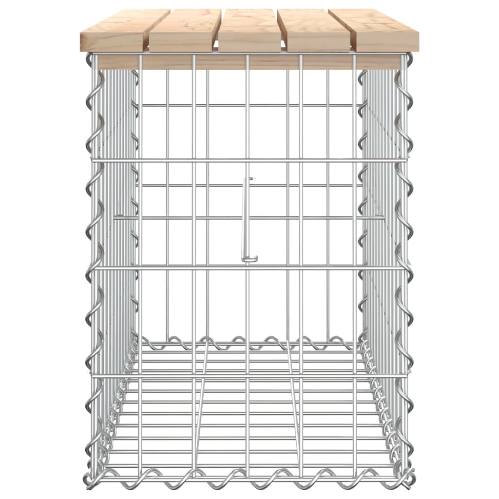 Zahradní lavice gabionový design 63x31,5x42 cm masivní borovice