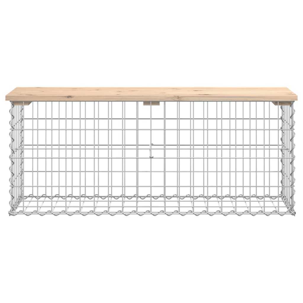 Zahradní lavice gabionový design 103x31,5x42cm masivní borovice