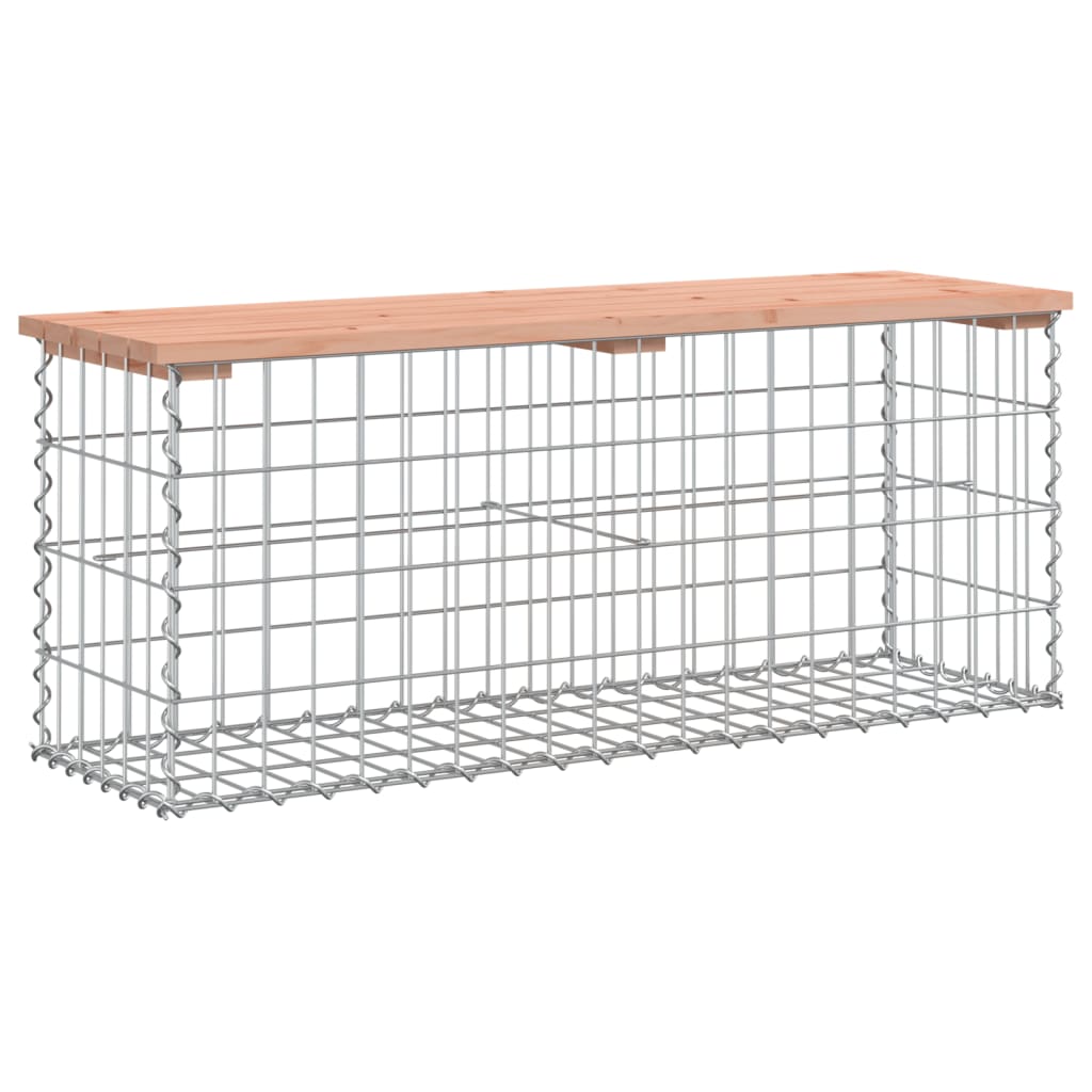 Zahradní lavice gabionový design 103 x 31,5 x 42 cm douglaska