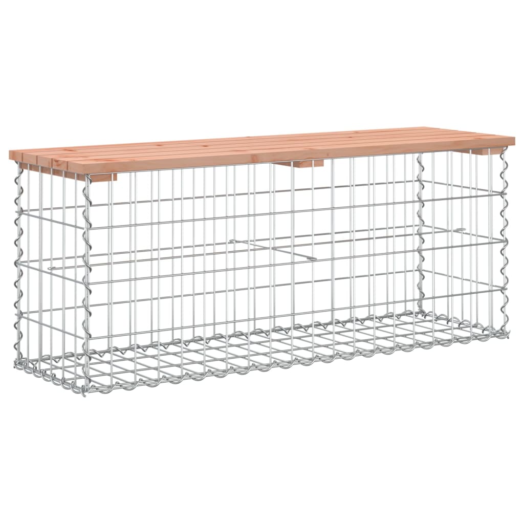 Zahradní lavice gabionový design 103 x 31,5 x 42 cm douglaska