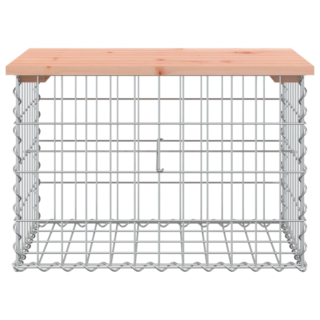 Zahradní lavice gabionový design 63x44x42 cm masivní douglaska