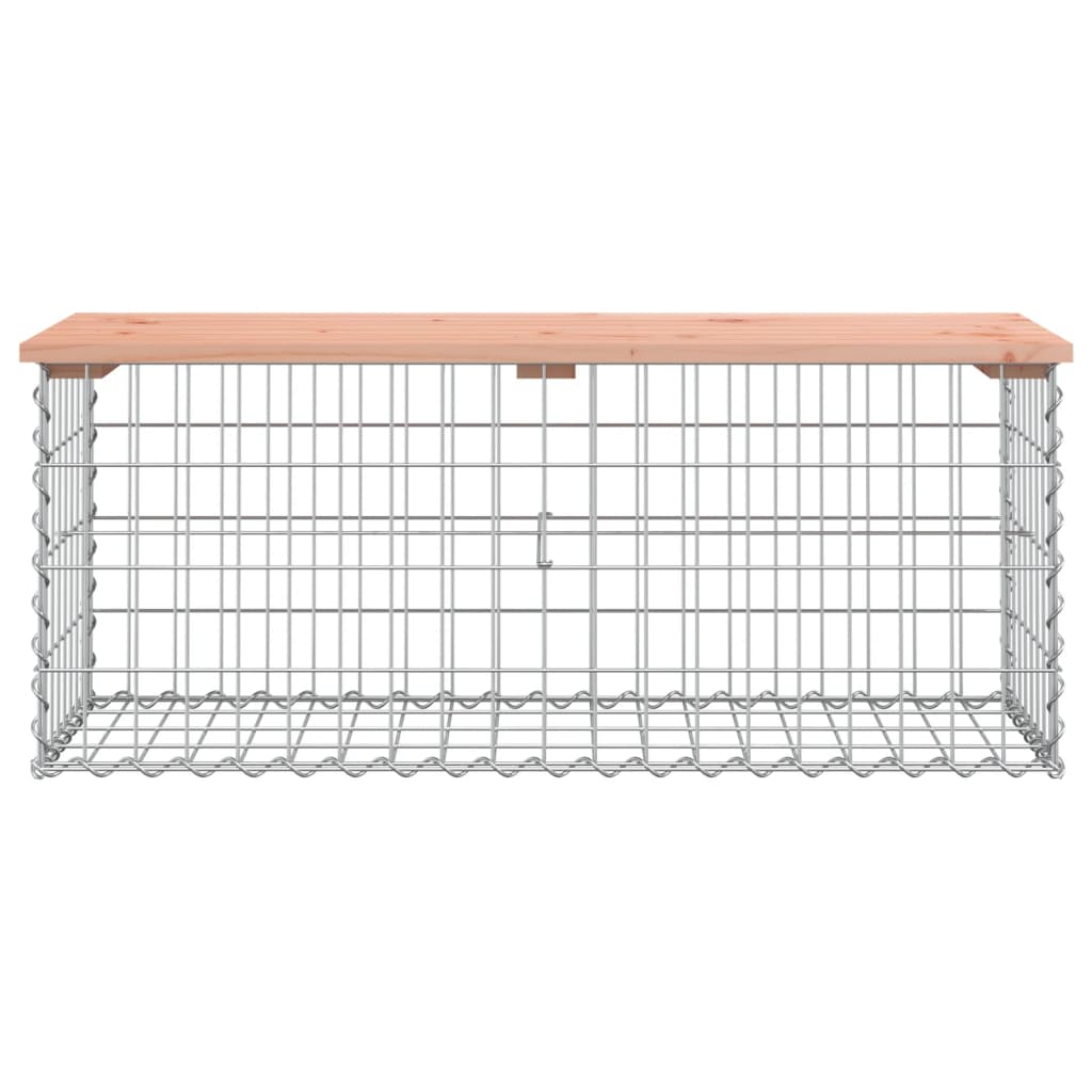 Zahradní lavice gabionový design 103x44x42 cm masivní douglaska