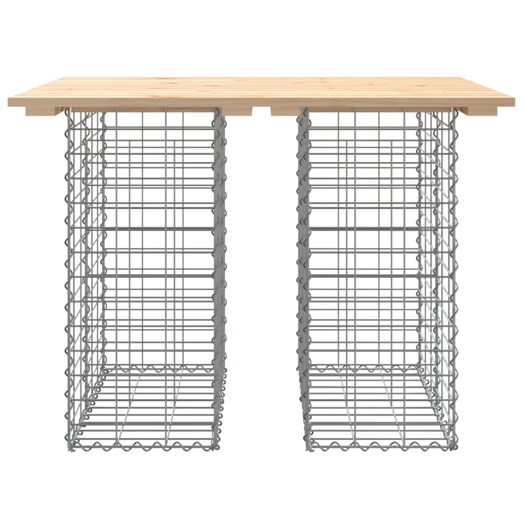 Zahradní lavice gabionový design 100x70x72 cm masivní borovice