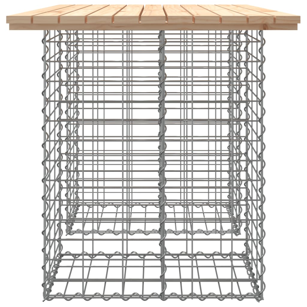 Zahradní lavice gabionový design 100x70x72 cm masivní borovice