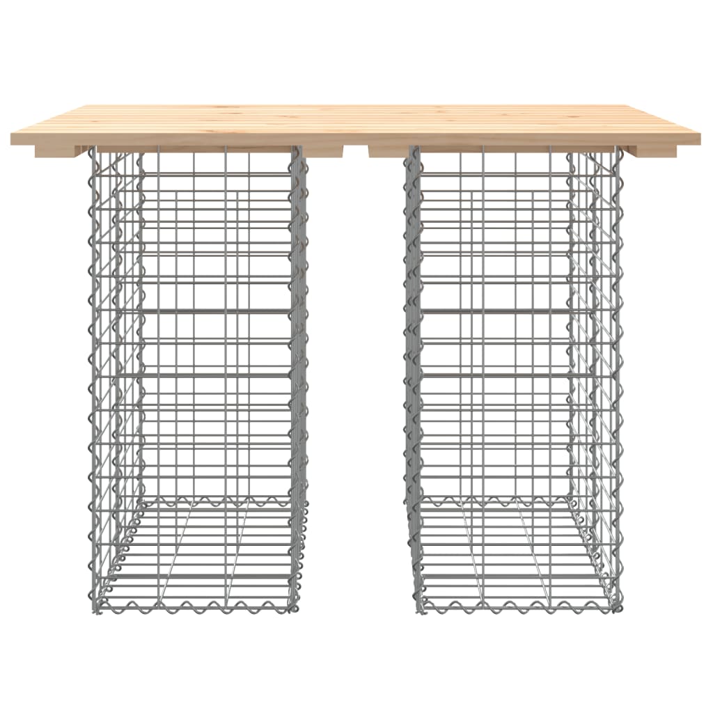 Zahradní lavice gabionový design 100x70x72 cm masivní borovice