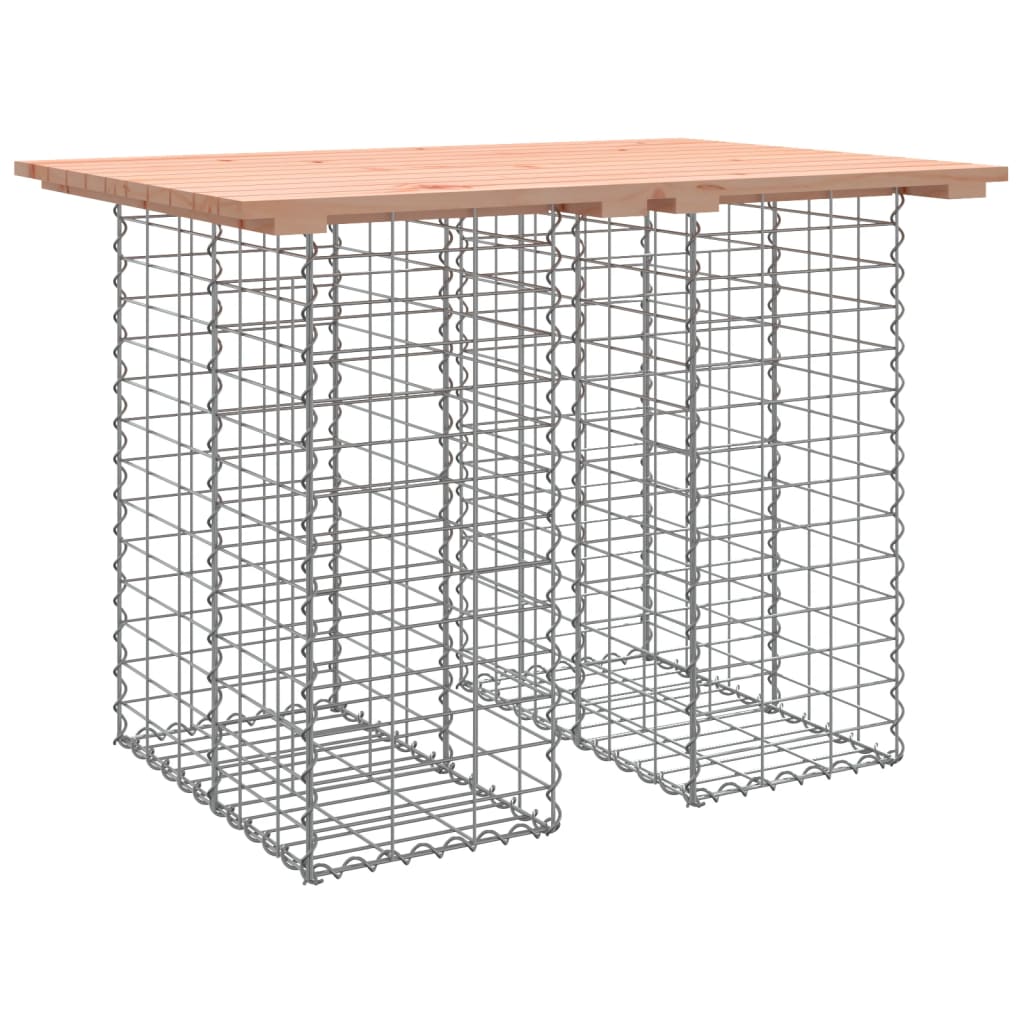 Zahradní lavice gabionový design 100x70x72 cm masivní douglaska