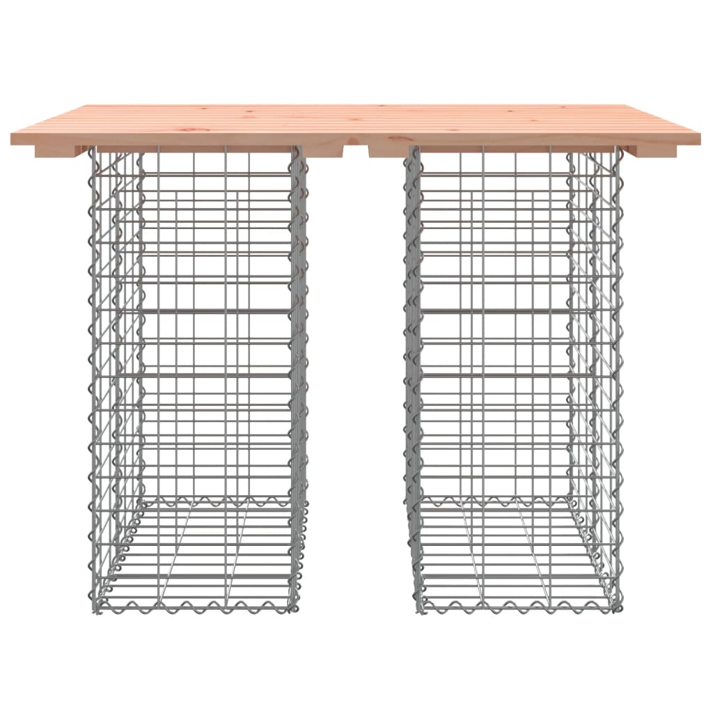 Zahradní lavice gabionový design 100x70x72 cm masivní douglaska