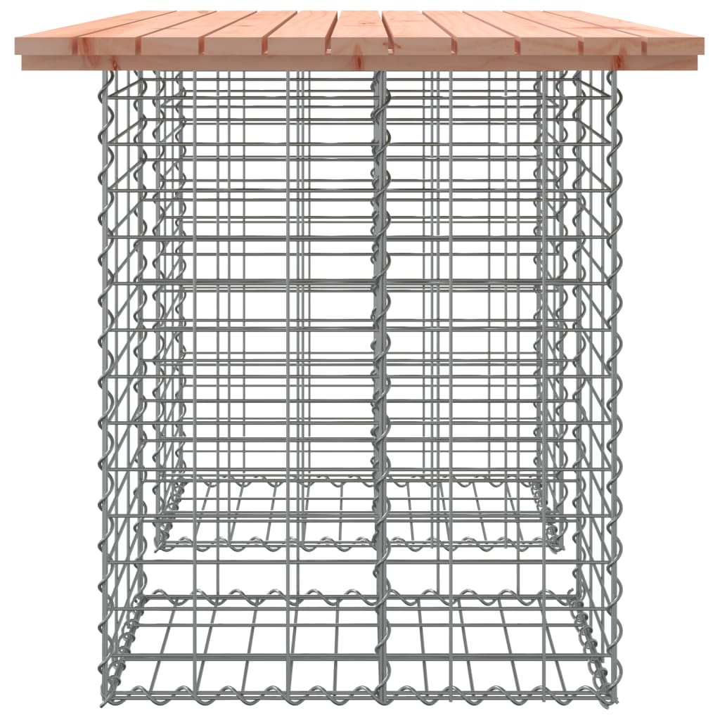 Zahradní lavice gabionový design 100x70x72 cm masivní douglaska