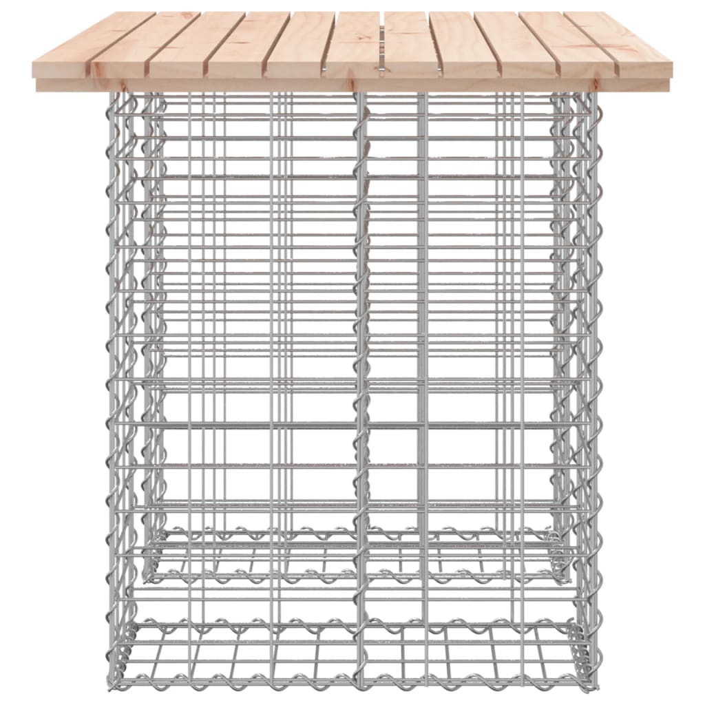 Zahradní lavice gabionový design 100x70x72 cm masivní borovice