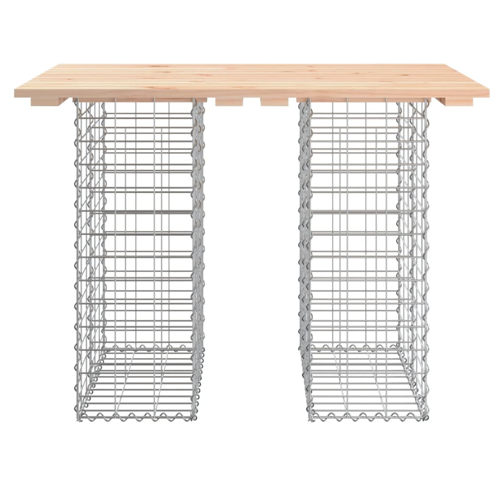 Zahradní lavice gabionový design 100x70x72 cm masivní borovice